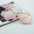 Women's Fashion Octagonal Sunglasses with Mirrored Lenses