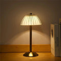 Wireless LED table lamp with three color modes and dimming function