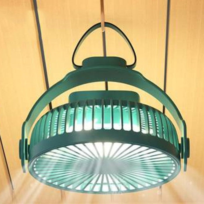 2-in-1 Rechargeable Portable Hanging / Desk Fan, with Night Light, 4 Adjustable Wind Speeds |
