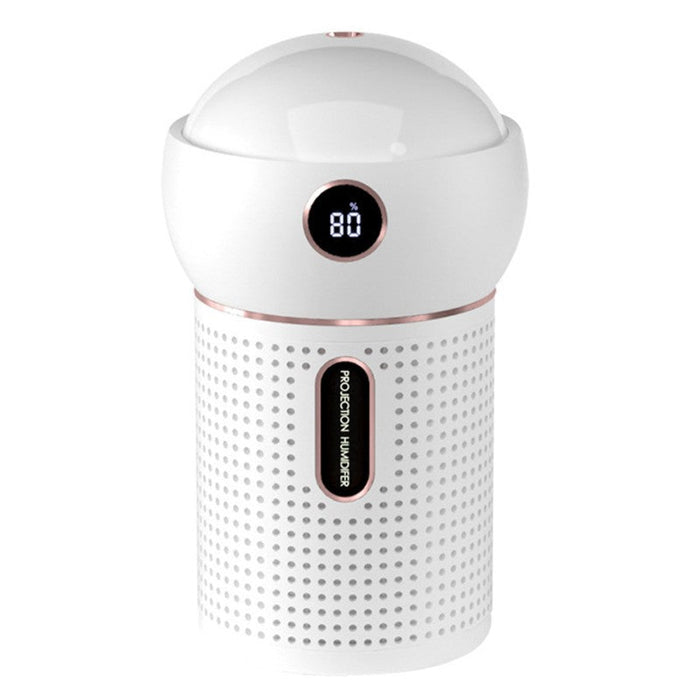 3-in-1 Portable Rechargeable Mini Humidifier, with 360¬∞ Dynamic Projection & Night Light, for Home, Office & Party