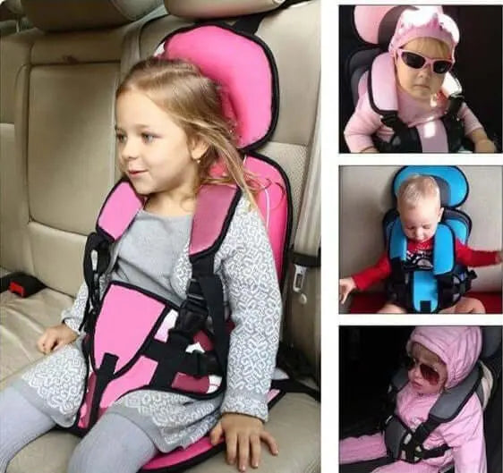 Portable Child Travel Car Seat | Foldable Safety Booster with 5-Point Harness | Ages 0–12 Years