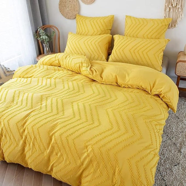Chevron Plush Quilt Cover | 3pcs Set