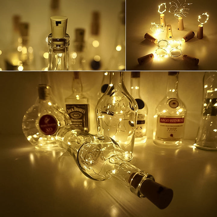 LED Bottle Light Cork Night Light DIY Decor Gift