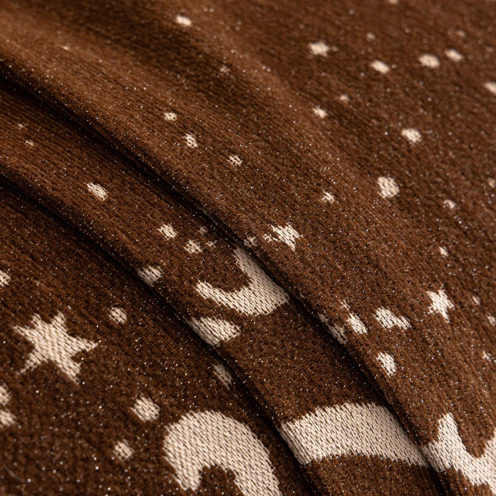 Cursive Glittering Chenille Sofa Cover
