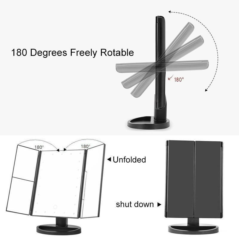 Lighted Makeup Vanity Mirror, 24LED