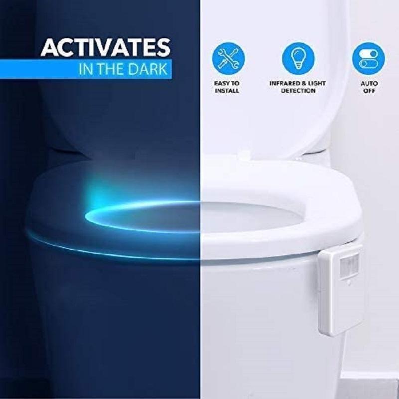 Toilet Cover Sensor Light Multi-function Toilet Night Light