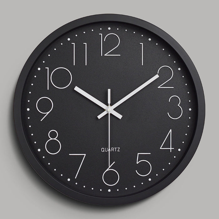 Simple Design 3D Silent Classroom Wall Clock 30 cm