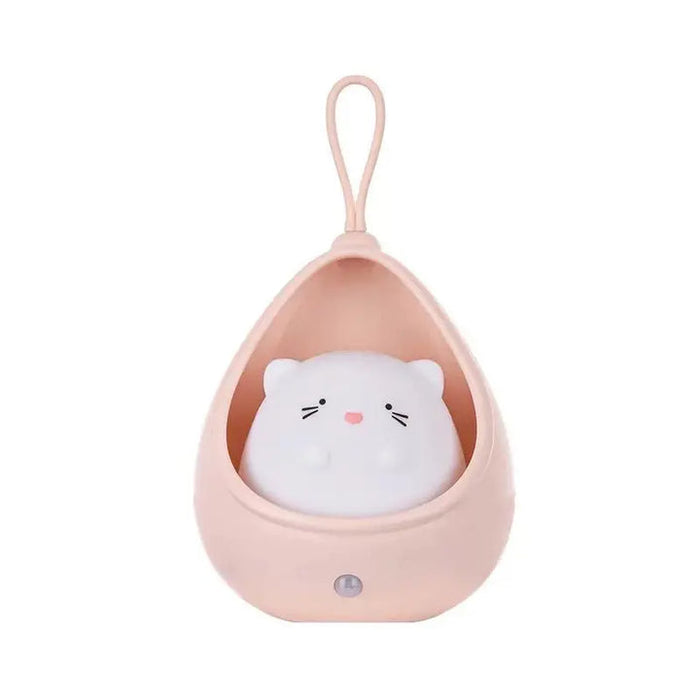 PurrLight – Cute Animal Night Light LED Bedside Lamp for Kids
