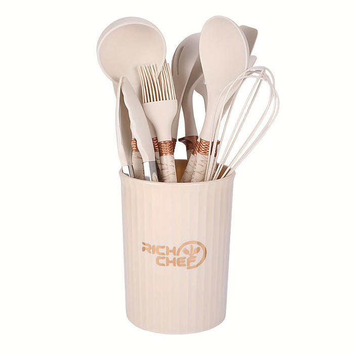 Cooking - Kitchen joy with the elegant silicone kitchen utensil set
