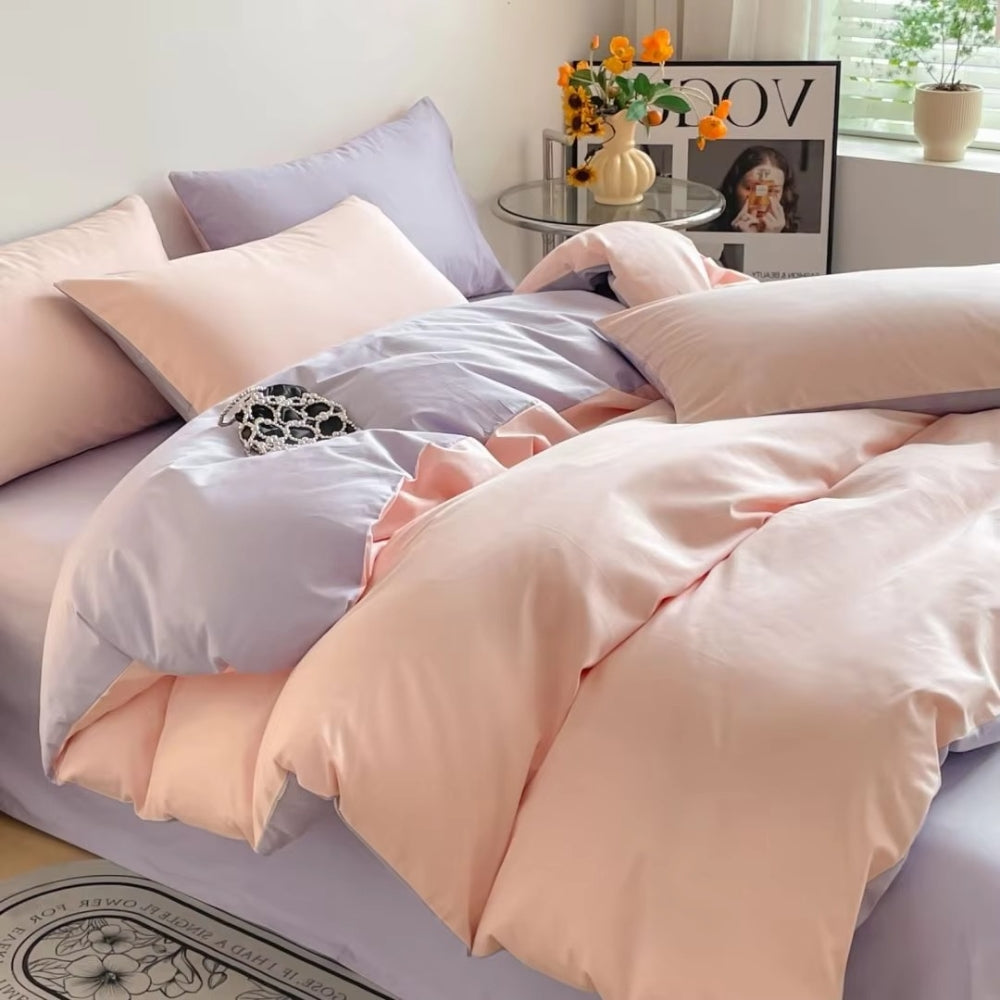 Lustova Cotton Duvet Cover | 3pcs Set