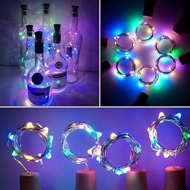 LED Bottle Light Cork Night Light DIY Decor Gift