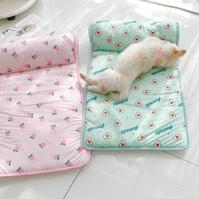 Pet Summer Cool Bed Ice Silk Cooling Mat for Dogs &amp; Cats |