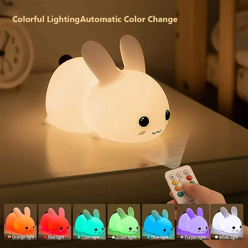 Cute Rabbit Night Light - BunnyGlow |