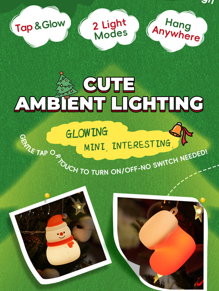Creative Holiday Silicone Snowman Night Light