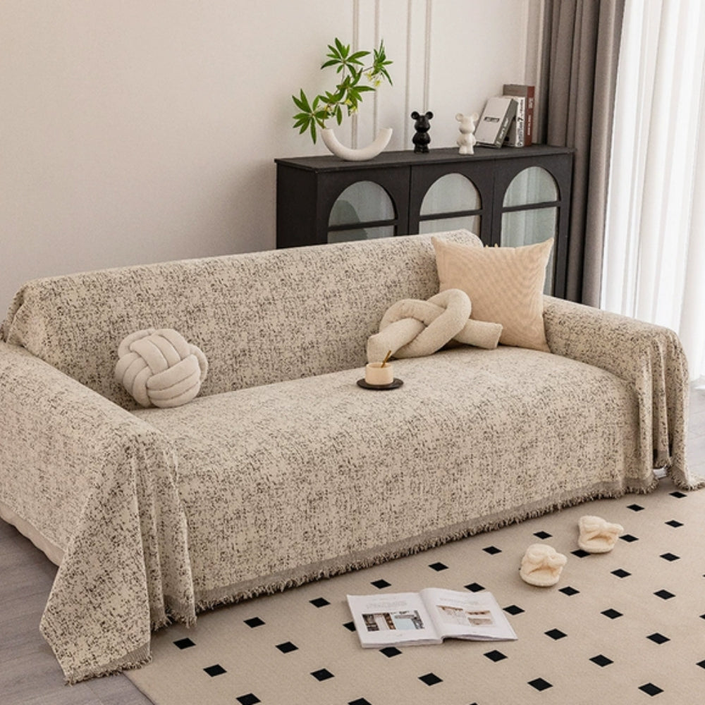 Speckled Pattern Chenille Sofa Cover