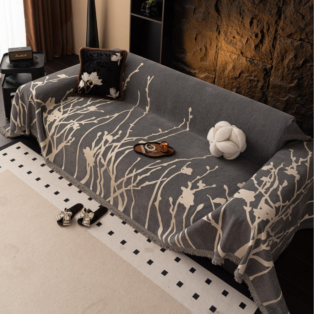 Twilight Branches Chenille Sofa Cover