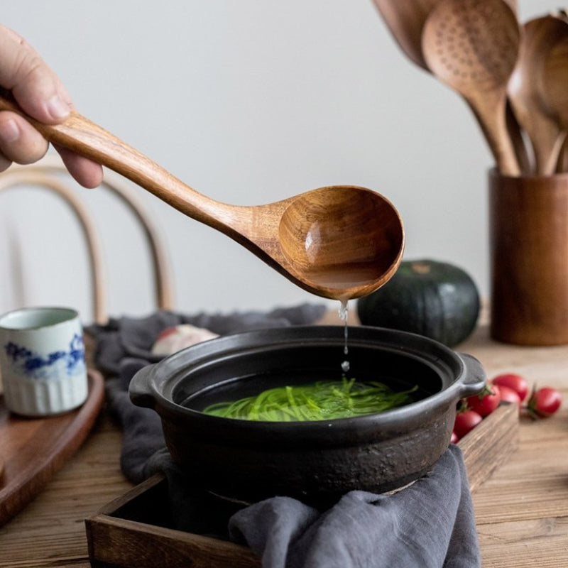 AcaciaLuxe – Versatile Kitchen Set with Natural Elegance
