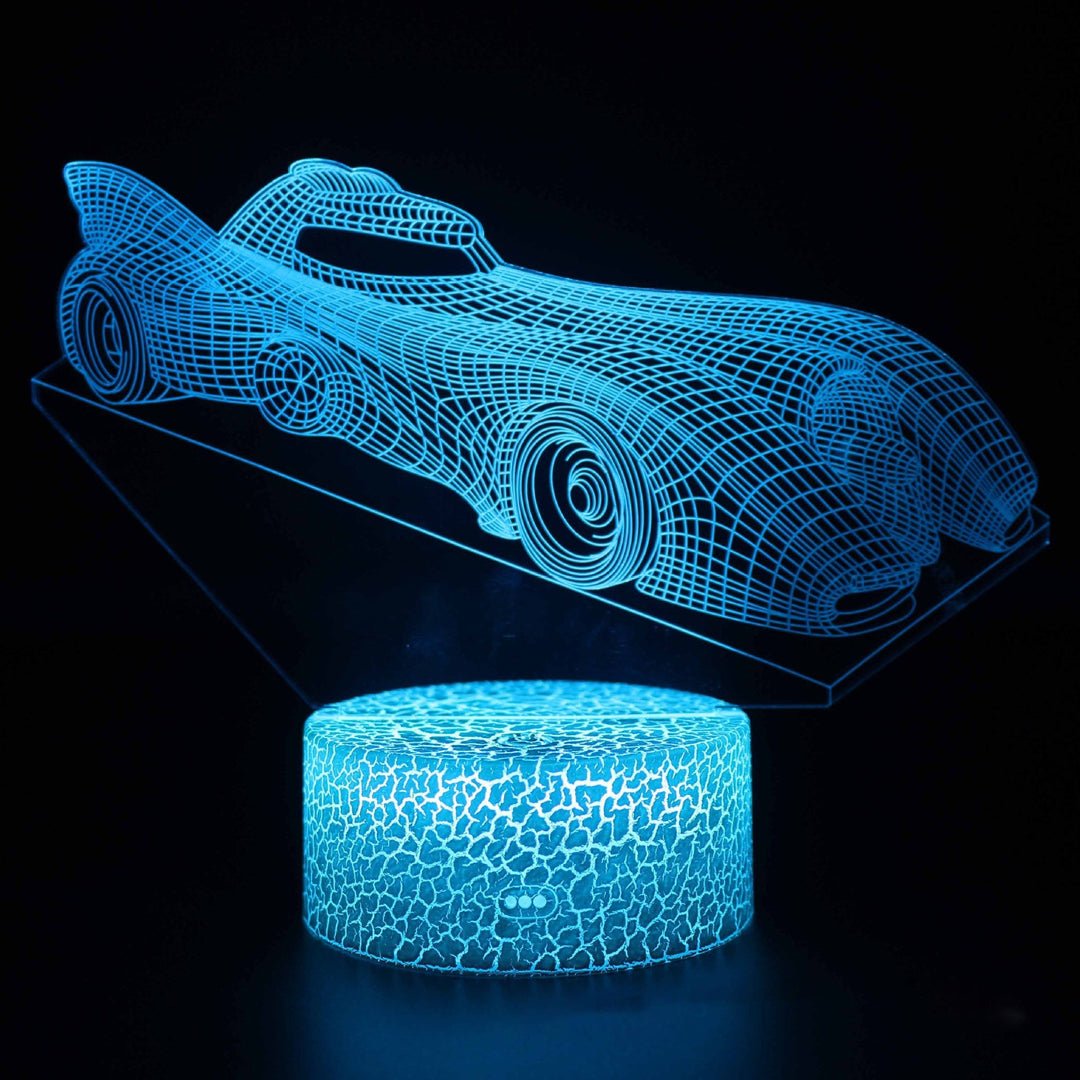 Sports car series 3d night light LED stereo light illusion lamp USB bedside table lamp modeling lamp dimming