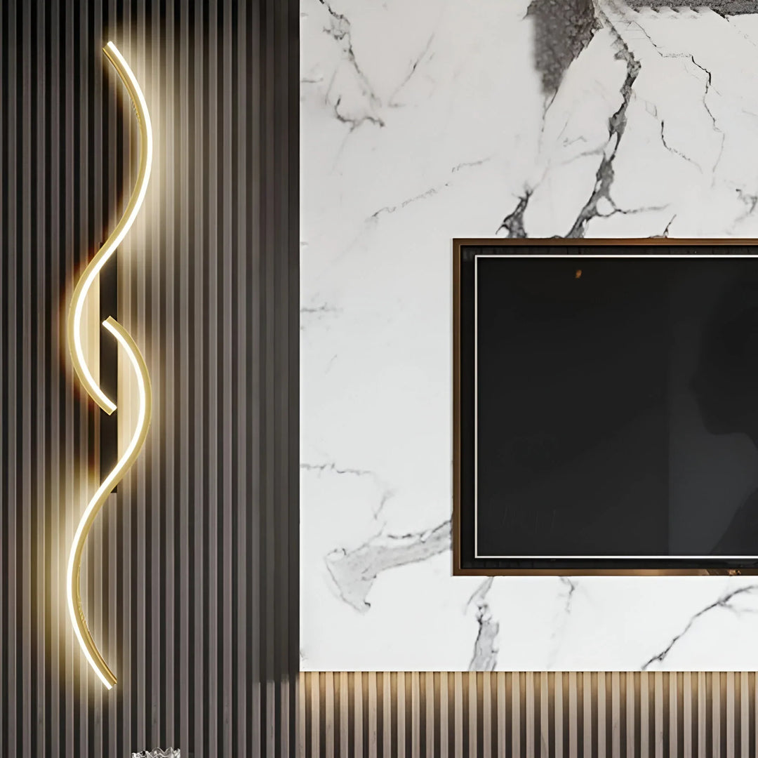 Modern Curved Wall Light for Indoor Ambient Illumination