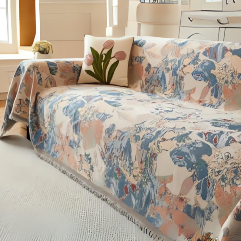 Amara Floral Reversible Sofa Cover