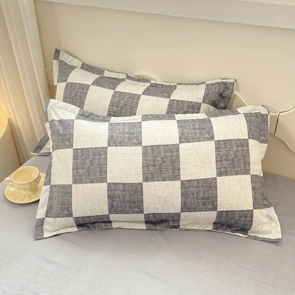 Chateau Checkered Bedding Set | 3pcs Set