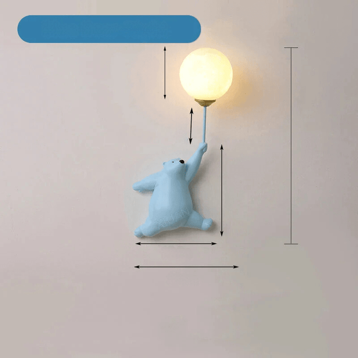 FairyGlow – Cartoon Wall Light for Kids | Magical Night Light with 3D Moon Design