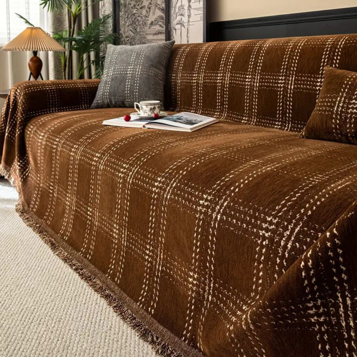 Chesterfield Plaid Sofa Cover
