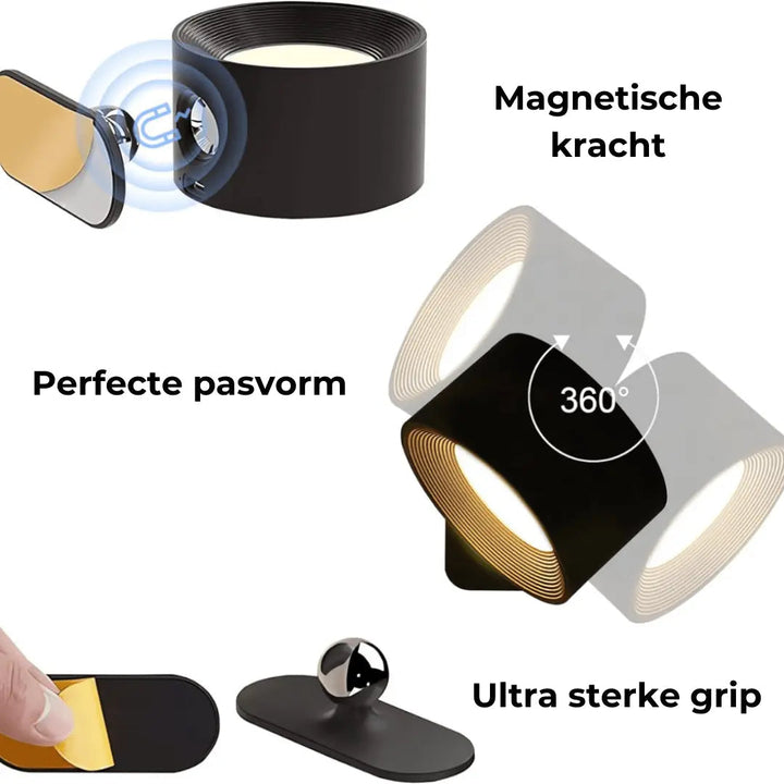 Wall lamp Rechargeable Wireless 360°