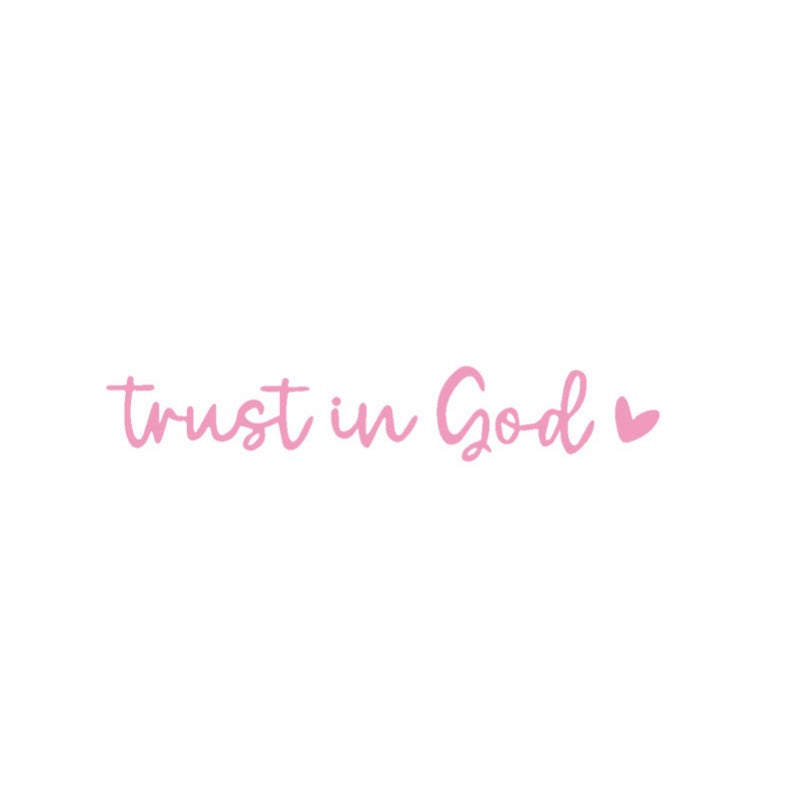 “Trust in God” Rear-View Mirror Decal