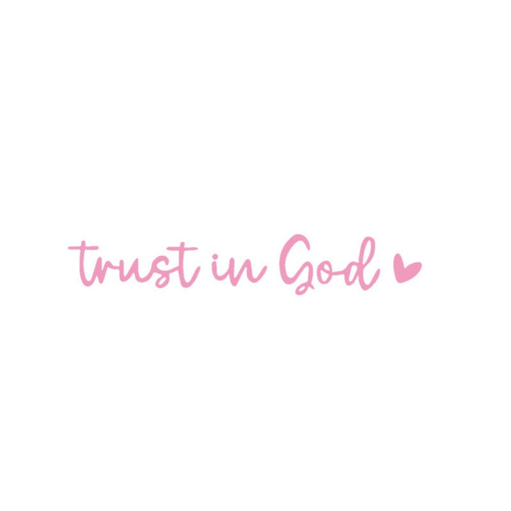 “Trust in God” Rear-View Mirror Decal