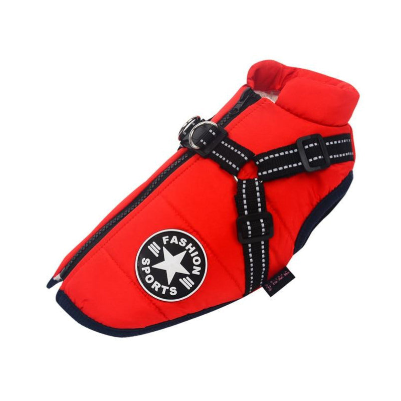 Waterproof Winter Jacket With Built-In Harness