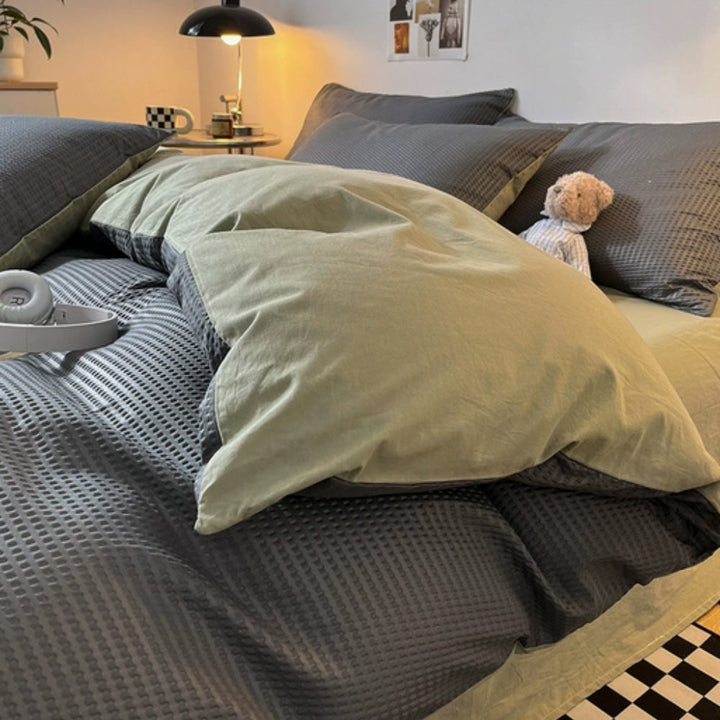 Beaumont Ultra-Soft Waffle Duvet Set | 3pcs Set