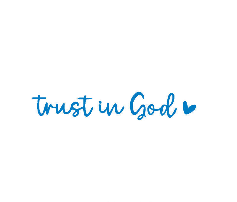 “Trust in God” Rear-View Mirror Decal