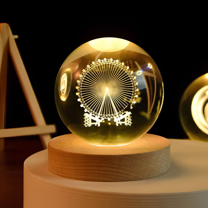 Luminous Crystal Ball LED Night Light Decor