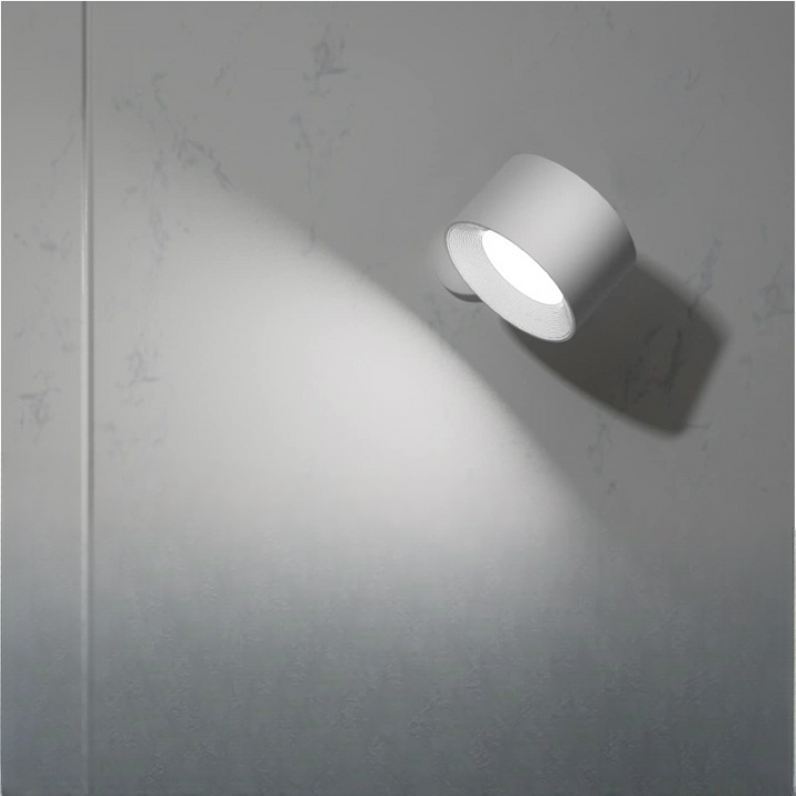 LED Wall Lights, Wall-mounted Lamps with Rechargeable Battery, 3 color Temperatures &amp; 3 Brightness Levels, 360° Rotatable Magnetic Ball, Wireless Wall Lights for Study, Reading, Nightstand