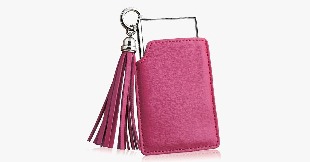 Portable Pink Pocket Mirror