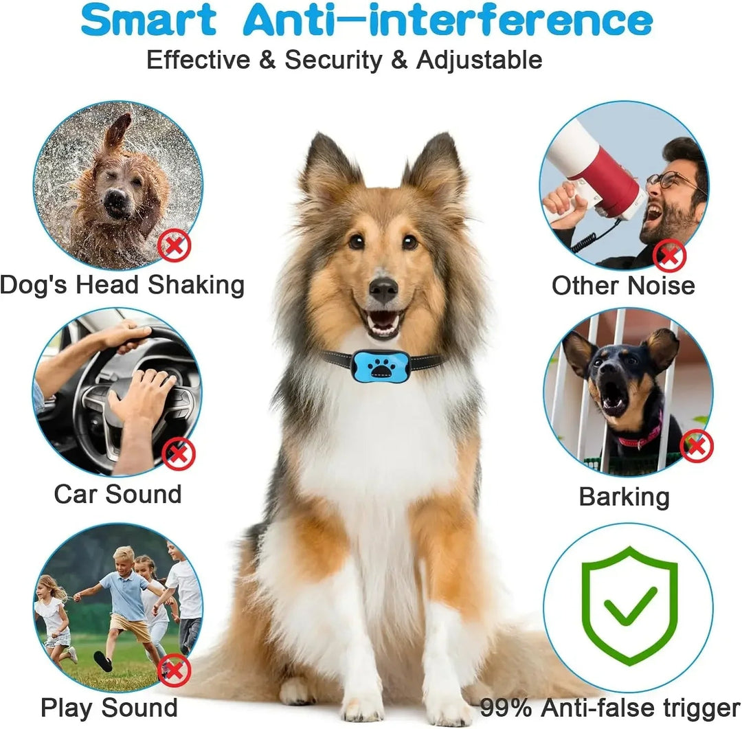 Anti-Bark Dog Collar – Stop Unwanted Barking with the BarkBuddy Vibration Training Collar for Dogs