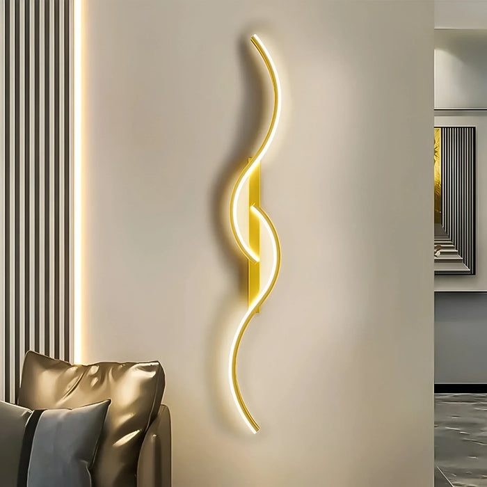 Modern Curved Wall Light for Indoor Ambient Illumination