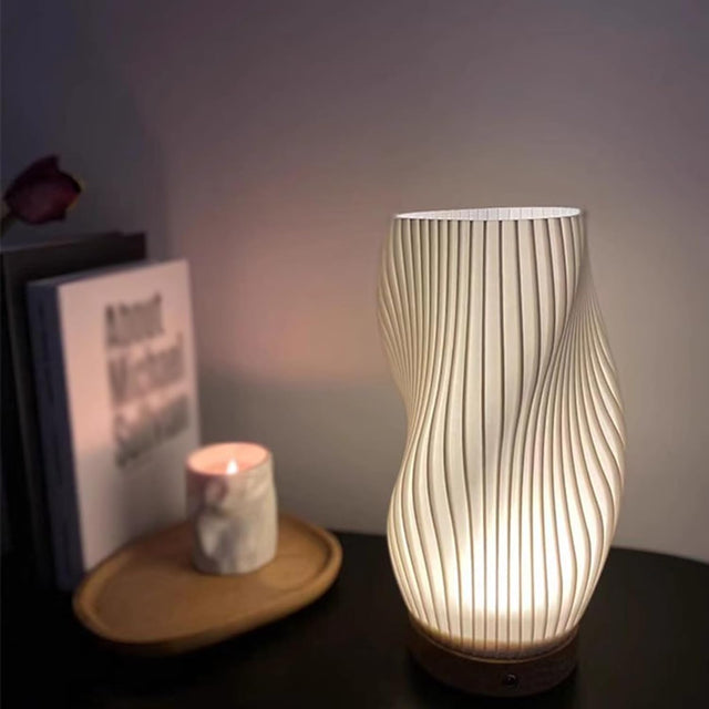 USB-Driven & Elegant Wave-Design Table Lamp | WaveGlow