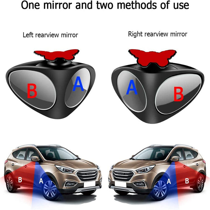 360°Rotatable Car Blind Spot Mirrors