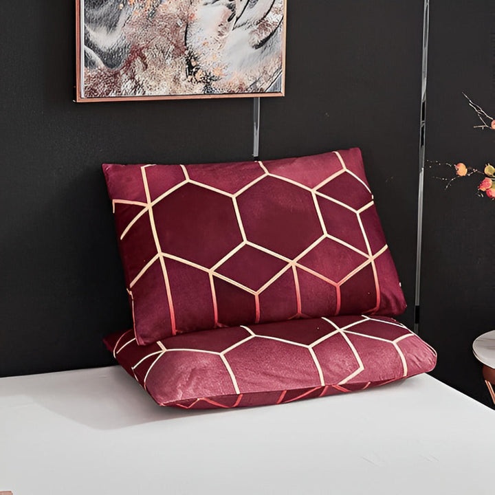 Golden Cosmo Hive | 3pcs Duvet Cover Sets