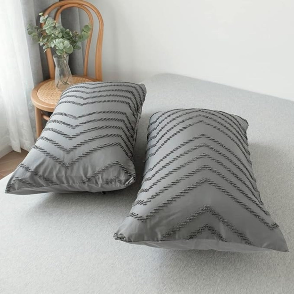 Chevron Plush Quilt Cover | 3pcs Set