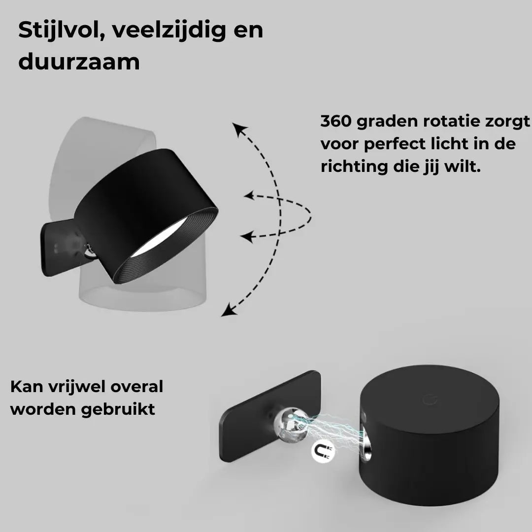 Wall lamp Rechargeable Wireless 360°