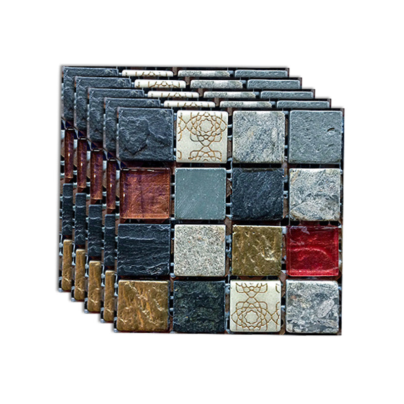 Mosaic tile for peeling and sticking Tile mirror kitchen Removable wall tile
