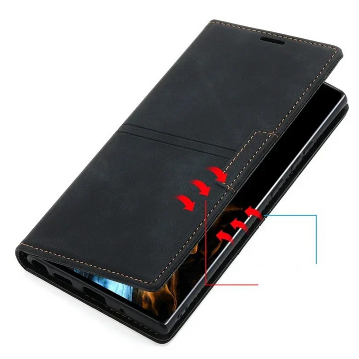Phone Case Wallet with Magnetic Closure