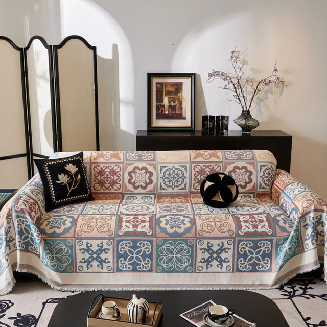 Vintage Mosaic Sofa Cover