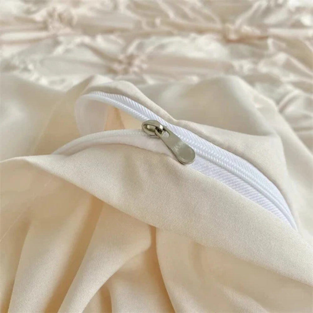 Duvet Cover Set Pinch Pleat Floral Design