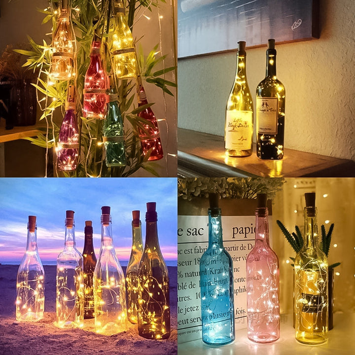 LED Bottle Light Cork Night Light DIY Decor Gift