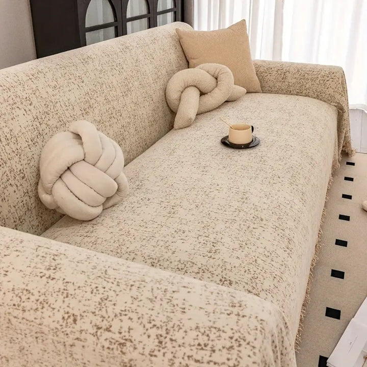 Speckled Pattern Chenille Sofa Cover