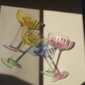colored Pumpkin Glassware